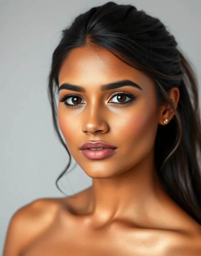 After soft bridal glam
